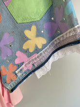 Load image into Gallery viewer, Reworked Denim Clover Skirt - 29”/75cm waist
