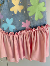 Load image into Gallery viewer, Reworked Denim Clover Skirt - 29”/75cm waist
