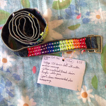 Load image into Gallery viewer, Rainbow Denim Weave Got You Belt - Reworked Vintage
