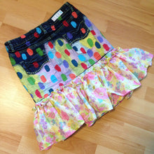 Load image into Gallery viewer, Painted and Reworked Cleo Skirt in Mashed Fairy Bread - XS
