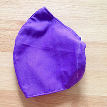 Load image into Gallery viewer, Grape Purple Reusable Face Mask - Thin Elastic
