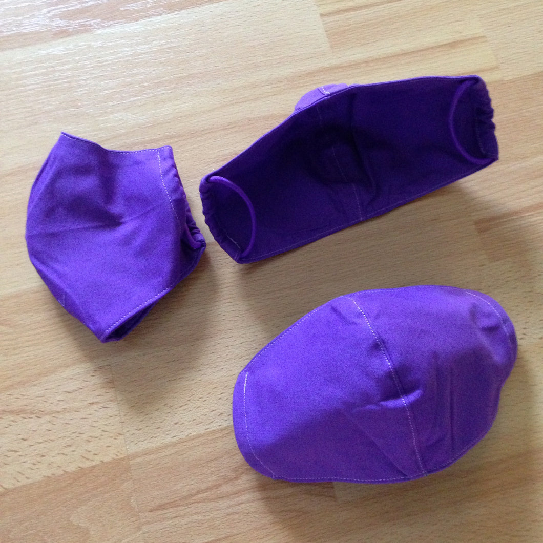 Grape Purple Reusable Face Mask - Thick Elastic