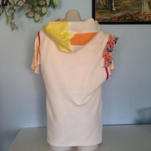 Load image into Gallery viewer, Upcycled Fleece Patchwork Inside Outside Hooded Vest A
