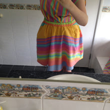 Load image into Gallery viewer, Rainbow Stripe Freya Skirt in Big Rainbro - S Size One Off

