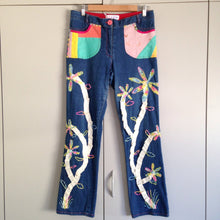 Load image into Gallery viewer, Reworked Vintage Denim Alien Garden Jeans - One Off M
