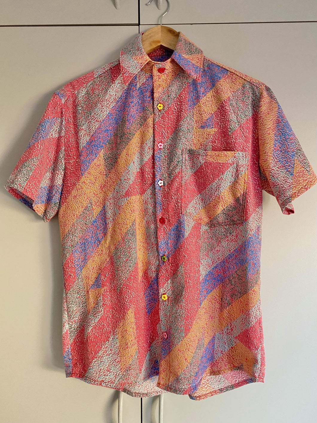 Scorched Phonelines Button Up Shirt - Unisex, Fabric Imperfections