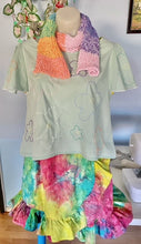 Load image into Gallery viewer, Pastel Big Bloom Hand Embroidered Amanda Top - XS To 4XL Made To Order

