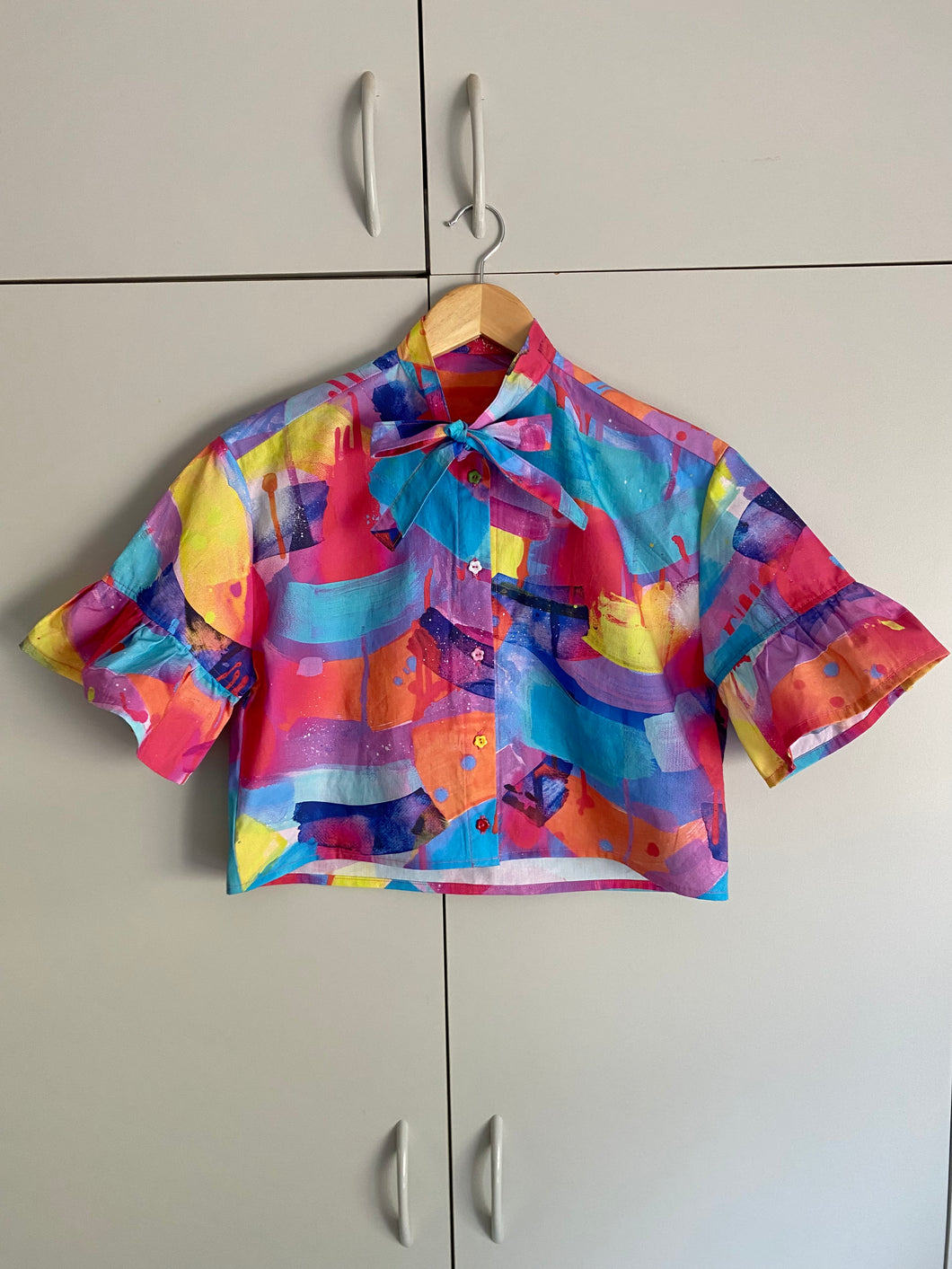 Petra Blouse in Neon Lights - S Size