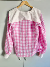 Load image into Gallery viewer, Usagi Blouse in Pink Gingham - S Size Sample
